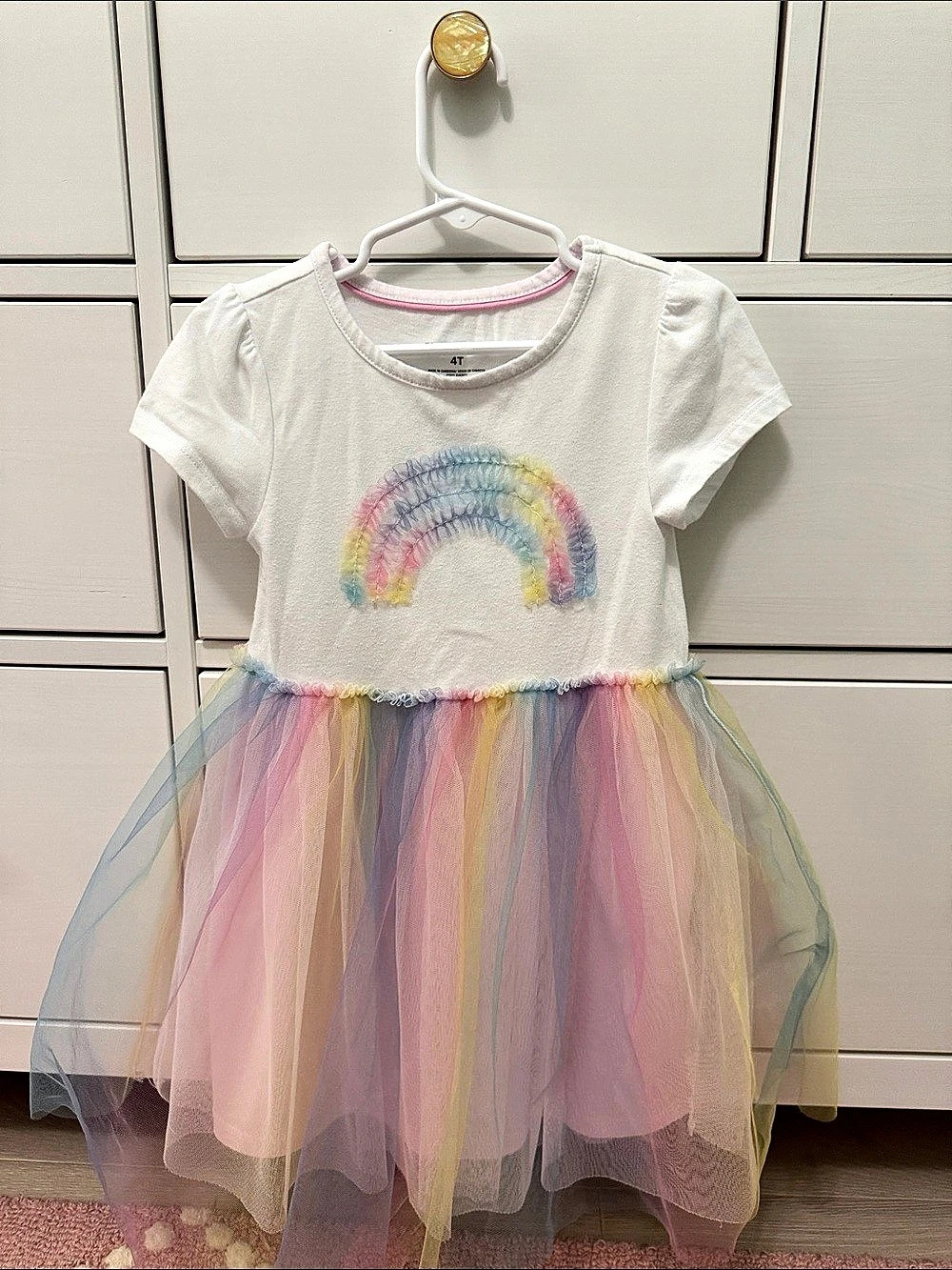 Rainbow Tulle Party Dress Size 4T